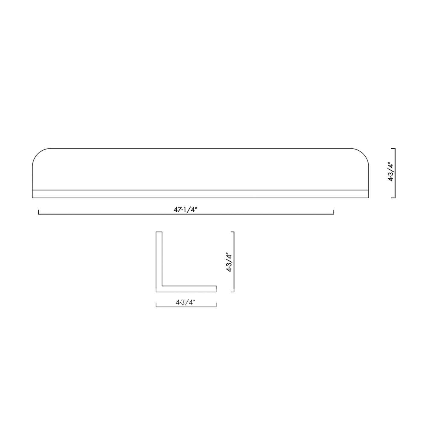FEMICON Maximize Space with Solid Surface Wall Shelves, Moisture Resistant, Easy Installation, Modern Design, Matte White Finish