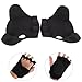 Hemoton 1pair Full Palm Weightlifting Gloves with Wrist Straps for Men and Women Comfortable Fingerless Design for Cycling Fitness Training and Outdoor Activities