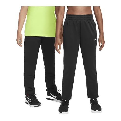 Nike Multi Stain Repel Big Kids' Therma-FIT Pants (FZ5223-010, Black/White)