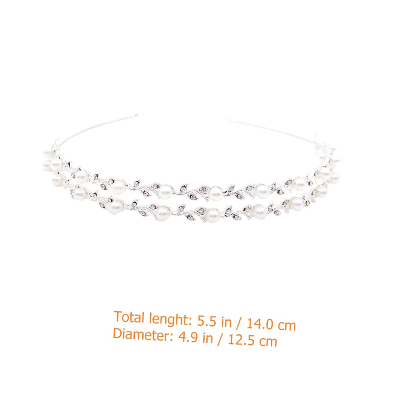 VICASKY 4 Pezzi Cerchietto Sposa con Doppio e Foglie Accessorio Matrimonio per Sposa e Damigelle Raffinato