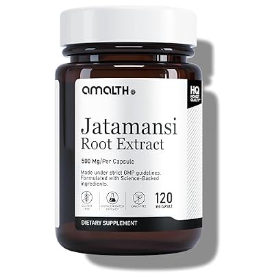 AMALTH Jatamansi Capsules 500 mg | Jatamansi Root Extract Supplement | Nardostachys Jatamansi Capsules | Herbal Root Extract Formula | Plant Based Supplement | 120 Veg Capsules
