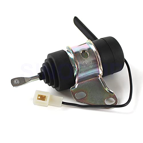 052600-4530 052600-4531 16851-60014 12V Fuel Stop Solenoid - Sinocmp Cp-U0313 Cut Off Solenoid For Kubota Z482 Denso Bx7410D Bx2230D Rtv900R Rtv900T B7410D Bx1500D Bx1800D, 3 Month Warranty #TOP7