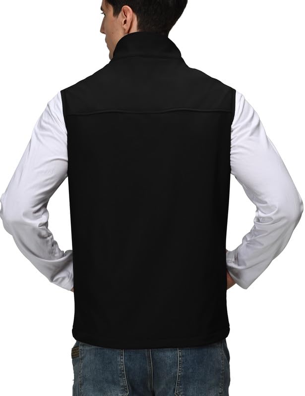 Zzkouine Gilet da Uomo in Softshell Antivento Leggero Vest Cappotto Senza Maniche Antivento e Impermeabile Multitasche, Giacca Calda Con Cerniera Per Viaggi e Attività All'aperto