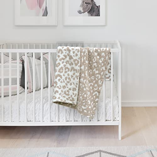 Soft Baby Blanket Baby Cozy Blanket Swaddling Blanket For Newborn Nursery Knit Leopard 30X40 Inch Beige Cheetah #TOP4