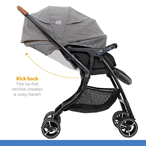 Image of Joie SMA Baggi 4WD Drift Stroller for Baby - Baby Pram and Stroller for 0-3 Years with 360 Swivel Wheels (Birth to 22 kg, Carbon), (41122)