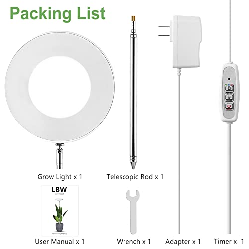 Lbw 230201 Plant Grow Light, 72 Leds Full Spectrum Grow Lights For Indoor Plants, 56In Large Grow Lamp thumb #6
