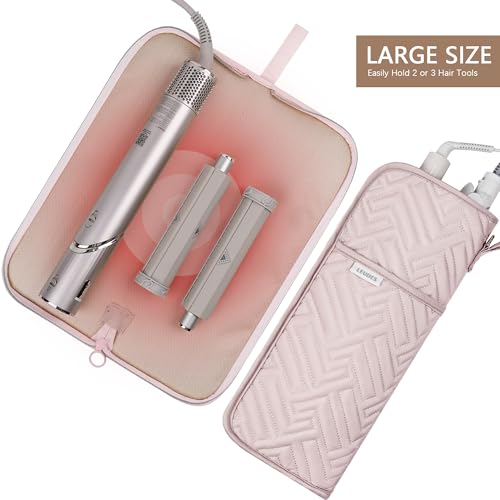 Organizador de herramientas para cabello resistente al calor rosa miniatura 2