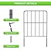 OUSHENG 24'' (H) Garden Fence 25 Panels, Total 27ft (L) Rustproof Metal Wire Fencing Border Animal Barrier, Flower Edging for Landscape Patio Yard Outdoor Decor, Square