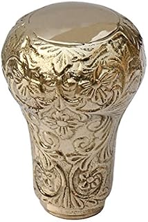 Medieval Replicas UNIQUE GIFTS - Handmade Crook Walking Stick Handle with Golden Finish  Elegant Canes and Walking Sticks Handle for Men and Women  Gives New Look to Your Cane from