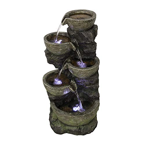 Buy PeterIvan Outdoor Water Fountain 32” H 5 Urns Falling Water