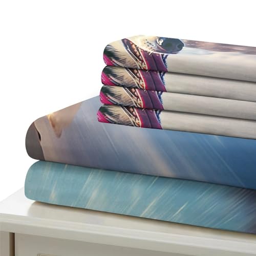 Housse de couette husky 135x200 parure de lit microfbre - 6
