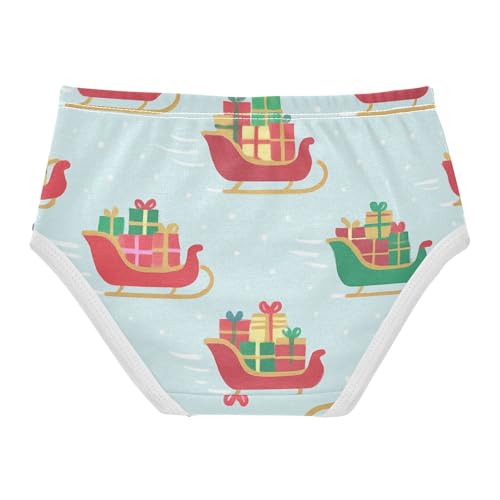 Girls' Underwear Breathable Material Organic Underwear for Girls Sleighs in Sizes 2T,3T, 4T, 5T, 6Y and 8Y2