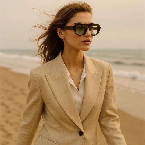 bullabulling oversized Irregular Square Sunglasses Women Men Retro Pilot Sun Glasses Fashion Trending Eyewear3