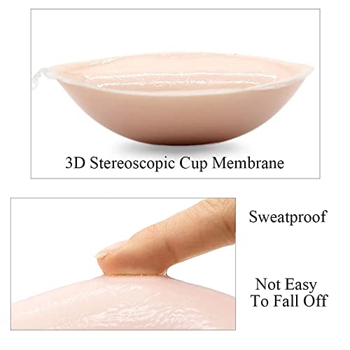 2 Pack Sticky Bra for Women, Backless Bra Push Up Supportive Lightweight for V Shape Breasts-Super Thin4