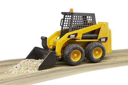bruder 02481 - Cat Kompaktlader - 1:16 Fahrzeug, Frontschaufel, Baustelle, Baufahrzeug, Baumaschine, Spielzeug