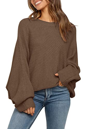 Image of Mafulus Womens Oversized Sweater Fall Winter Slouchy Pullover Jumper Tops