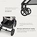 Mompush Ultimate 3 Full Size Baby Stroller - All-Terrain Large Wheels with Full Suspension, Reversible & Extendable Seat, One-Second Compact Fold