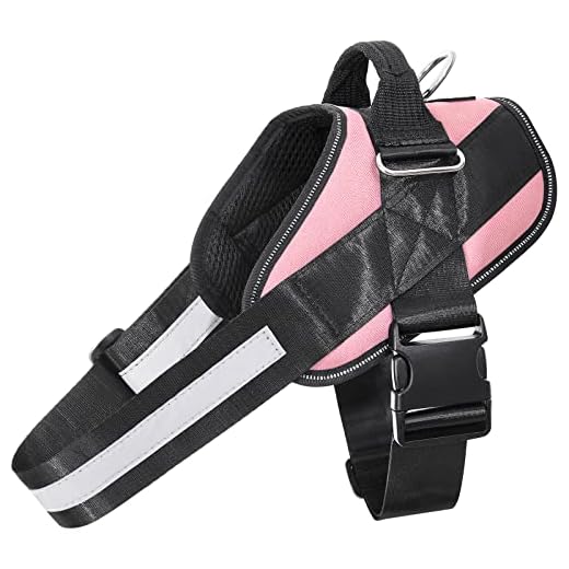 Bolux Service Dog Harness, Easy On and Off Pet Vest Harness, 3M Reflective Breathable and Easy Adjust Pet Halters with Nylon Handle for Small Medium Large Dogs - No More Pulling, Tugging or Choking