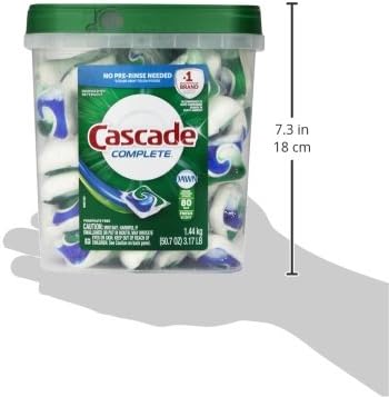 Cascade Complete All-in-1 Actionpacs Dishwasher Detergent, Fresh Scent, 80 Count
