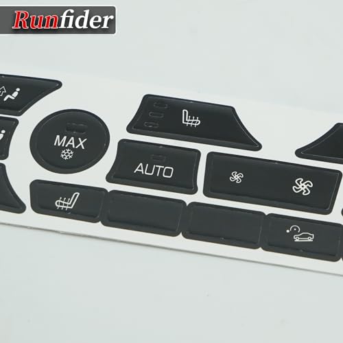 Runfider Adesivos de botão AC para reparo de painel de painel de painel adequado para BMW Série 3 Sé