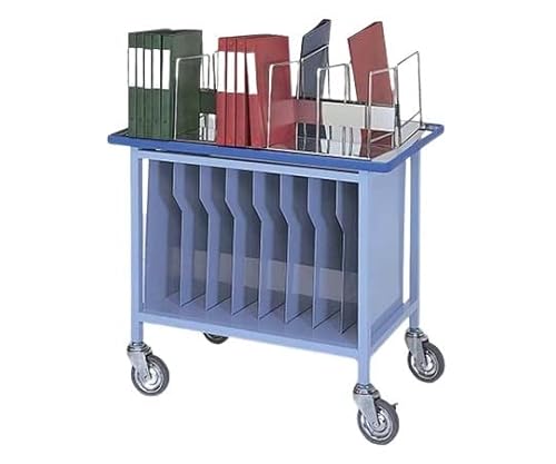 柏ステンレス工業 カルテフィルムワゴン (50冊用) 2段 800×500×800mm カルテフィルムワゴンMK-F50