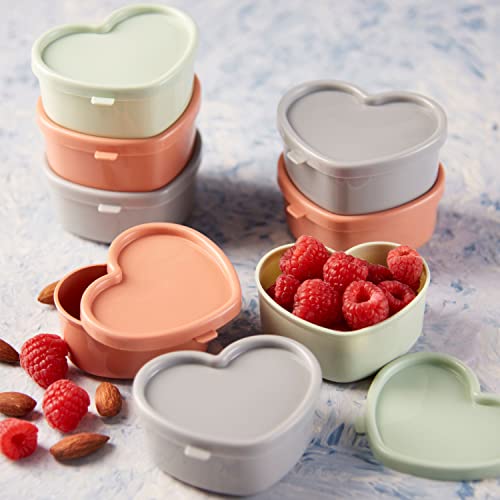 DAY - USEFUL EVERYDAY Vorratsdosen im 8er Set I Kleine Gefrierdosen zur Aufbewahrung von Lebensmitteln I Frischhaltedosen in Grau, Rosa & Türkis
