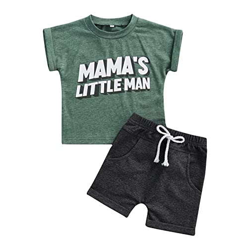 Mlpeerw Infant Baby Boy Girl Summer Shorts Set Outfits Kids Short Sleeve T-Shirts Tops+Elastic Shorts 2Pcs Casual Clothes cover