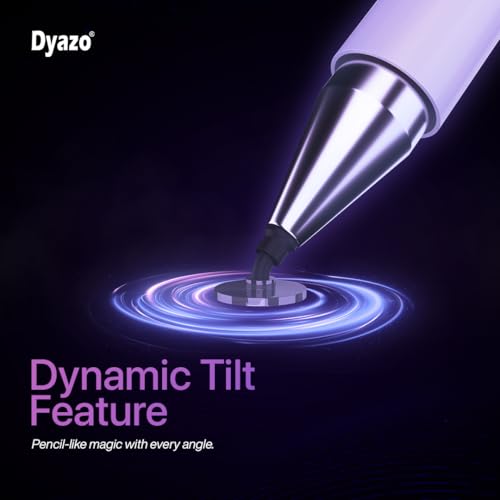Dyazo Aluminum Super Light Weight Capacitive Stylus Pen for Touch Screen Devices with Fine Point Disc Compatible with All iOS and Smart Android Phone & Tablets Non Magnetic (White) - Image 3