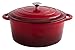 Quid Cocotte 28Cm 6L Esmalte Bienestar, Hierro Fundido, Rojo, 19.6 cm