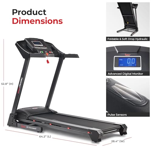Sunny Health & Fitness Premium Smart Auto Incline Treadmill - image 7