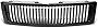 DNA MOTORING GRF-002-T2-BK Badgeless Fence Style Front Upper Bumper Grille Compatible with 07-13 Chevy Silverado 1500, Glossy Black