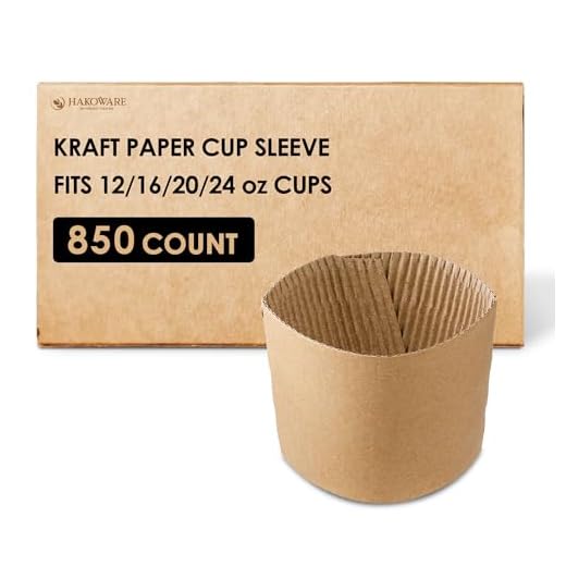 Harvest Pack [Cuenta DE 1000 Acanalada Caliente Taza Mangas Java Chaquetas Natural compostables Kraft Color Copa Manga Protectora de Calor Aislamiento Desechables
