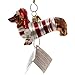 Kurt Adler 3-1/2-Inch Noble Gems Glass Daschund Ornament (YAMNB0313), Christmas