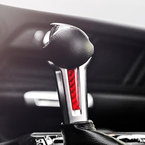 Autocollant console Ford Mustang cache rayures levier vitesse carbone