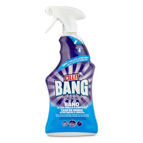 Cillit Bang Baño Ultra brillo, potente limpiador para el baño, formato spray - 750 ml