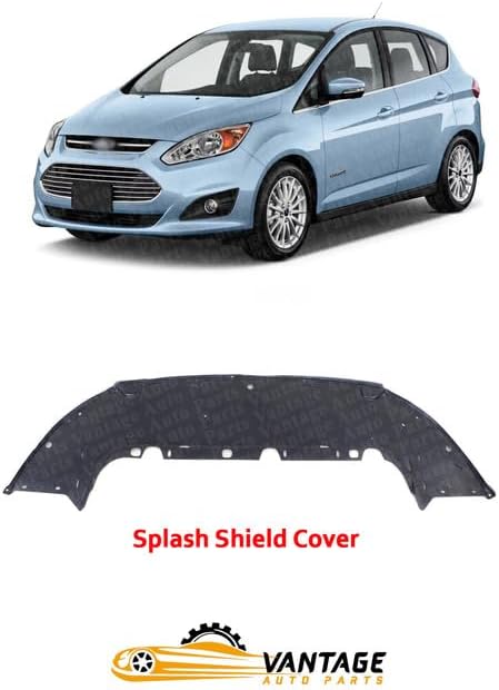 Front Engine Splash Shield Under Cover Lower Air Deflector Compatible with Ford C-Max 2013-2018 | DIRECT REPLACEMENT | DM5Z17757A | FO1228131
