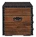 Signature Design by Ashley Kettleby Vintage Wood Storage Trunk or Coffee Table with Lift Top 19