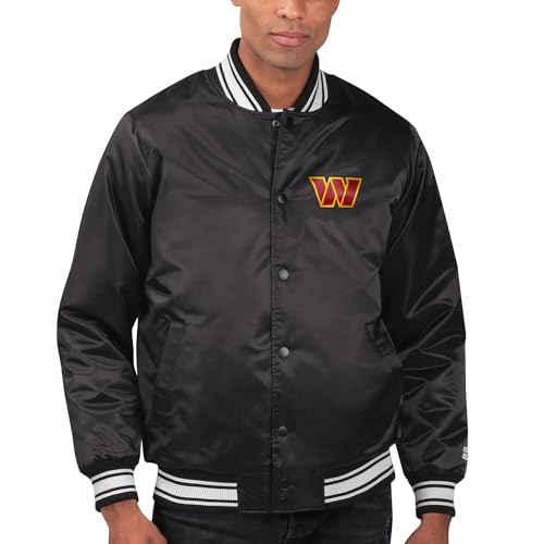 Starter Men's NFL Locker Room Satin Varsity Full-Snap Jacket