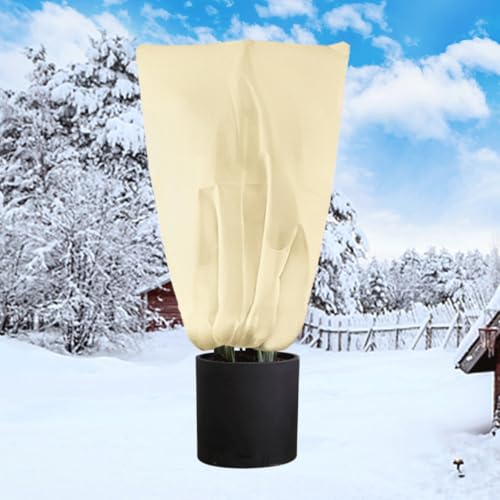Protección Invernal para Plantas de 250 x 360 cm, protección contra heladas, para Palmeras, protección de Invierno, Beige, 80 g/m², Tela no Tejida, 1 Unidad