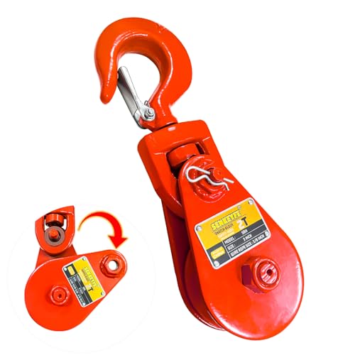 SENKEYFE 2 Ton Snatch Block with Hook, 3