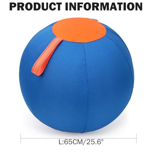 Ngbbby Hüteball für Hunde, groß- aufblasbares Hundespielzeug zum Kauen, Trainieren und Selbstspielen, Hundehüteball mit waschbarem Bezug mit Reißverschluss, für große Hunde-4
