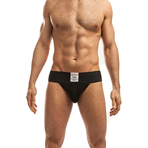 Jack Adams No. 1874 Jockstrap Suspensorio, Negro, S para Hombre
