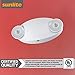 Sunlite 05269-SU Compact LED Emergency Light Fixture, 2 Watts, 120-277 Volt, Dual Heads, 90-Minute Battery Backup, Wall or Ceiling Mount, IP20, UL Listed, White