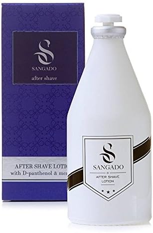 SANGADO Invincible Aftershave Lotion for Men, Moisturizing, Refreshing, Luxury Smelling, Woody Aquatic Scent, Fine French Essences, Long-Lasting, Modern, Energized, Refined for Men, 100 ml