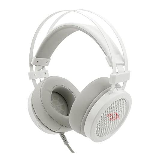 Headset Gamer Redragon Scylla Lunar White H901W, Branco, Único