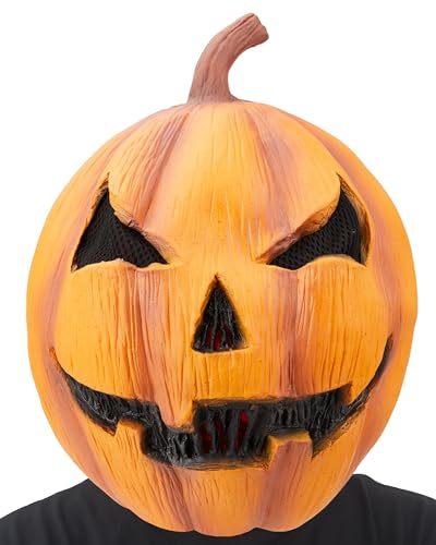 Masque de citrouille effrayant pour Halloween et déguisement de carnaval