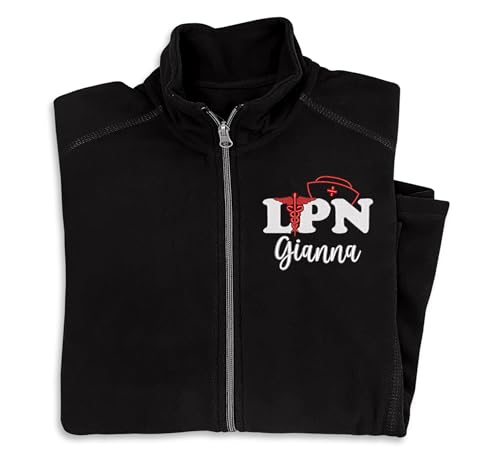NACRE APPAREL Women's Custom LPN Nurse Jacket Lightweight Embroidered Nurse Jacket Medical Nursing Jacket