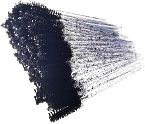 ZHIYE 50 pcs Eyelash Mascara Brushes Wands Applicator Eyebrow Brush Makeup Kit Eyebrow Castor Oil Brush Makeup Tool