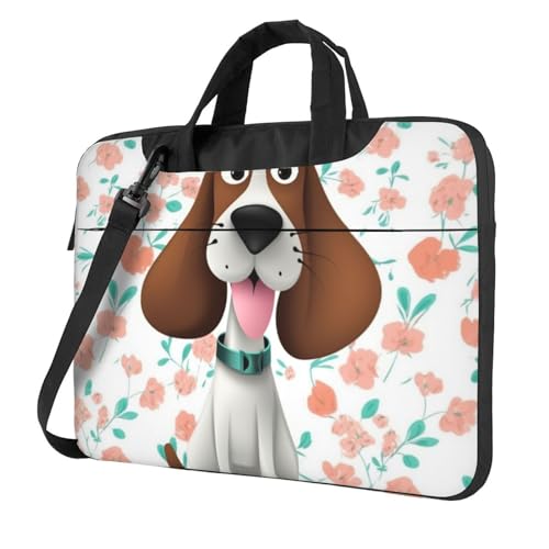 Sac pour ordinateur portable imprimé chien rigolo, le cadeau idéal pour actif