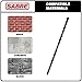 Sabre Tools 1/4 Inch x 5-1/2 Inch Masonry Drill Bit, 10-Pack Concrete Drill Bit, Carbide Tipped for Concrete, Brick, Stone, Half Flat Shank, Impact Performance (1/4